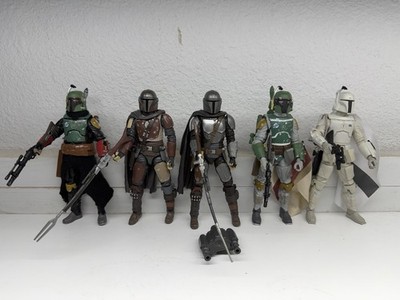 Star Wars Black Series Lot Of 5 - Mandalorian & Boba Fett 6  Loose Figures