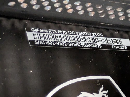 MSI Codex Z2 Gaming Desktop: AMD R7-8700F GeForce RTX 5070 32GB DDR5 - 2TB NVME - Picture 14 of 14