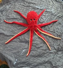 Dan Dee Red Octopus Plush Stuffed Animal