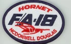 PATCH SPAIN GANDO AFB 462nd SQDN F/A-18 HORNET McDONNELL DOUGLAS VEL BACK