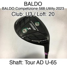 BALDO BALDO Competizione 568 Utility 2023 U3 Hybrid  20 Tour AD U-65 Stiff Right
