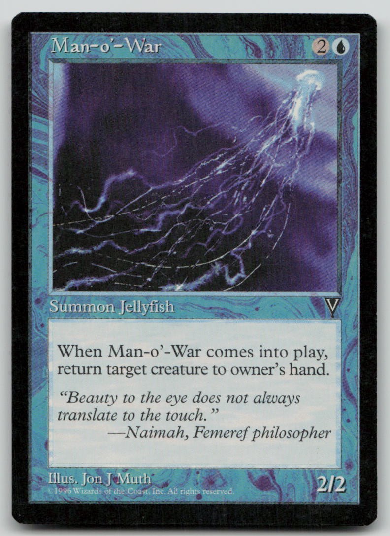 Man-o'-War [Visions - 37] Lightly Played Common Magic