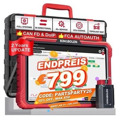 2026 KINGBOLEN K10 PRO OBD2 Diagnosegerät ALLE SYSTEM Codierung Key Programmier