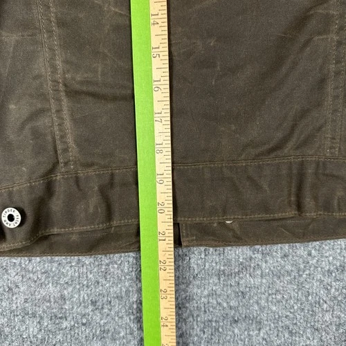 Flint and Tinder Waxed Trucker Jacket Olive Brown S USA NWT image 13
