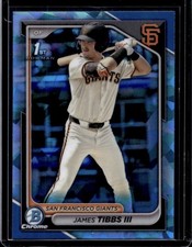 2024 Bowman Draft Sapphire James Tibbs III Chrome 1st Prospect #BDC-40 Giants