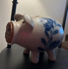 Salmon Falls Blue Pennsylvania Design Piggy Bank