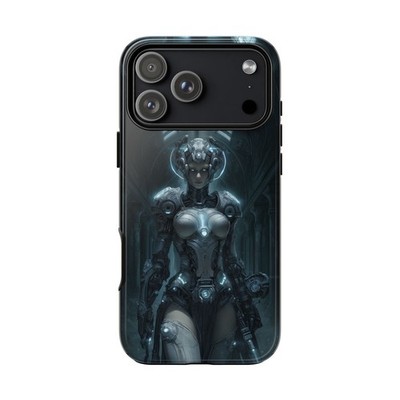 Cybernetic Dark Priestess Sci-Fi Phone Cover Case for iPhone | Galaxy | Pixel