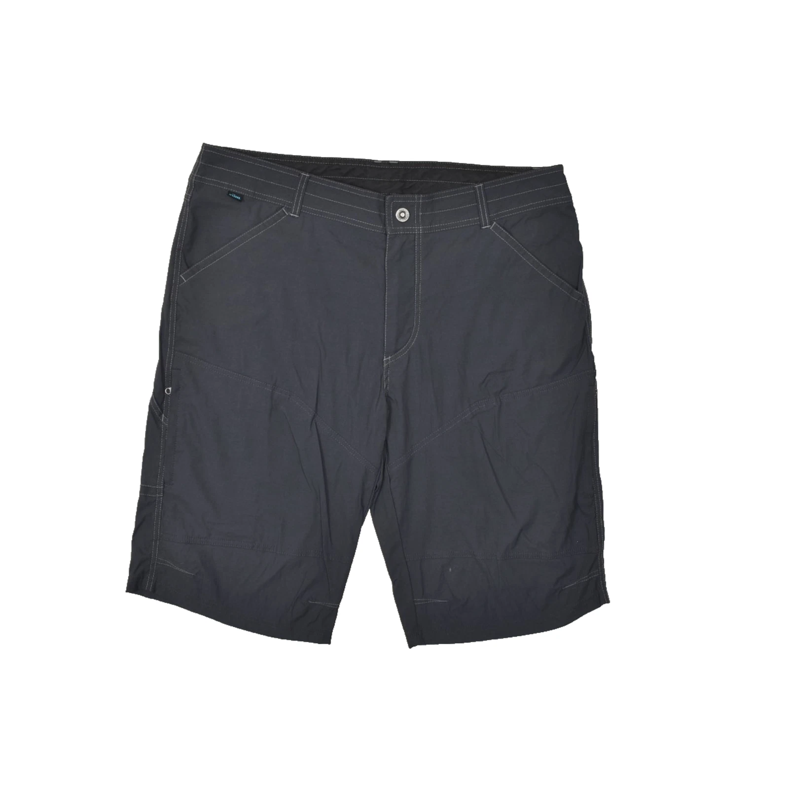 KÜHL Men's Gray Flat Front Outdoor Hiking Shorts Bermuda Pockets Size 38