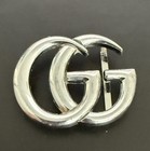 Silver Tone Double G Belt Buckle Replacement Interlocking Design