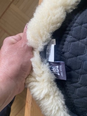 Mattes Lammfellgurt Kurzgurt Asymmetrisch  75 cm Bezug Abnehmbar