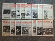Liverpool fc Programme Thought the wind and Rain job lot