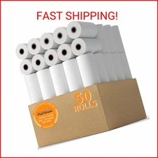 PAPRMA 2 1/4'' x 50' Thermal Receipt Paper 50 Rolls, 2.25x50ft Receipt Roll Cash