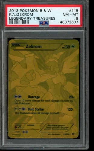 Zekrom graded PSA 8 for sale on eBay
