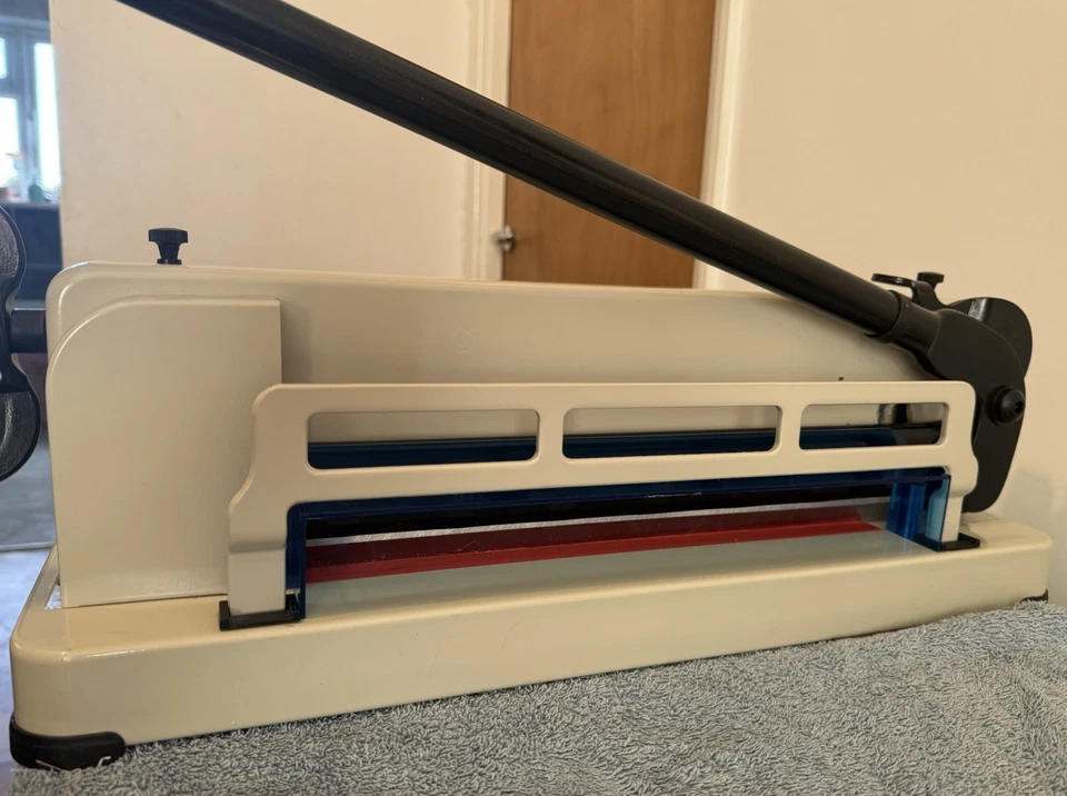 Flexzion Guillotine Paper Cutter 12" A4 Professional Industrial Heavy Duty Cut - Image 3 of 4