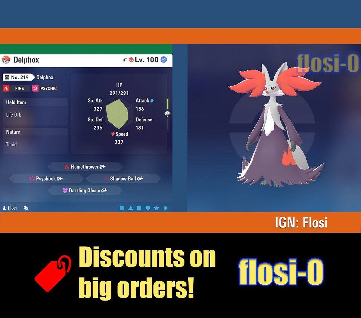 6IV Shiny Delphox Pokemon Legends ZA (Legends Z-A) | eBay