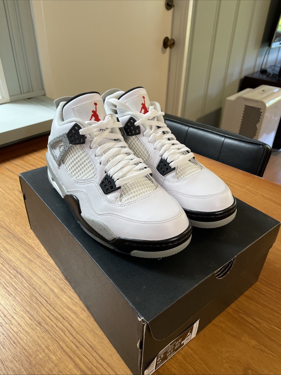 Shoes Aj4 White Cement 2021 Jordan Retro OG Mid White Cement