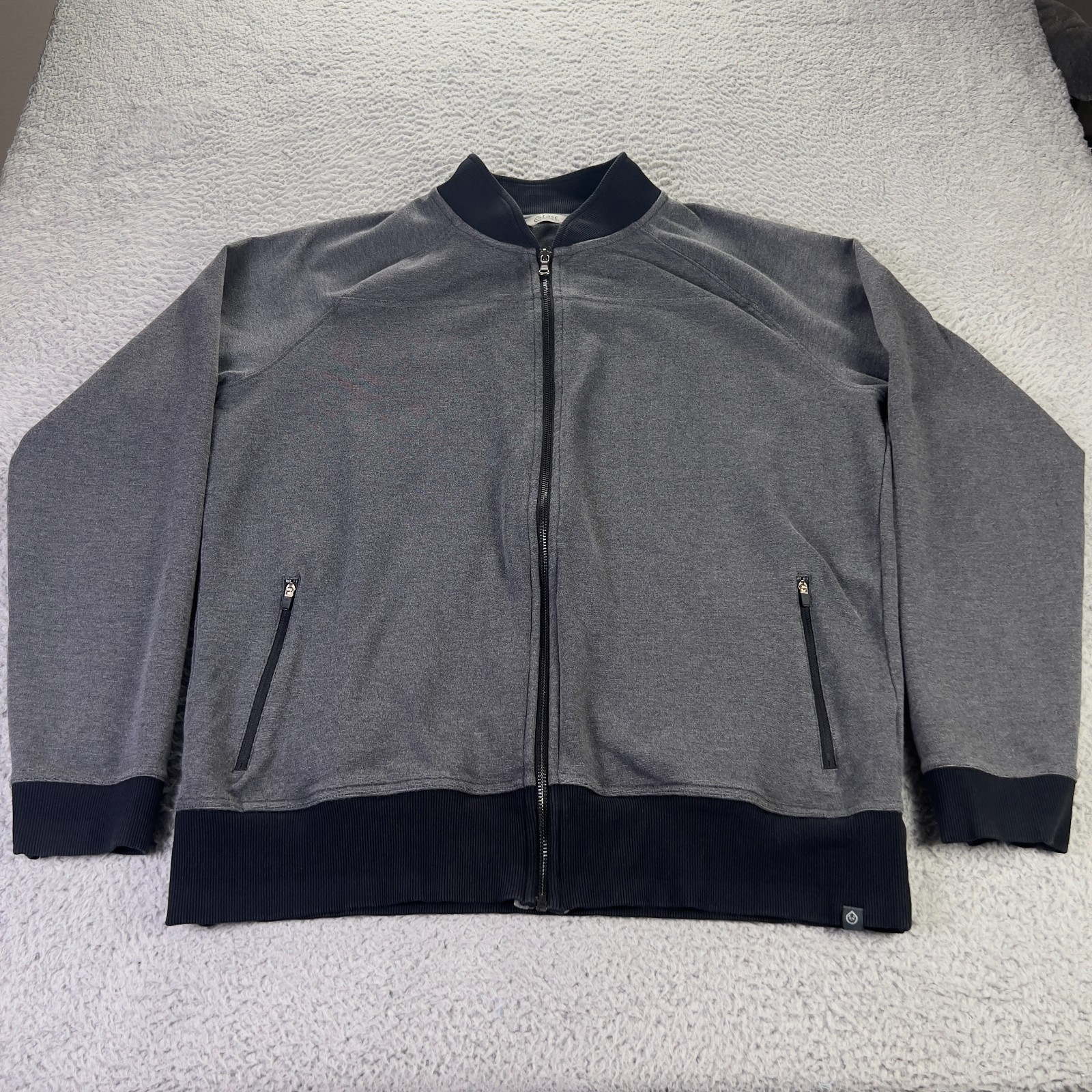 Tasc Performance Jacket Mens Large Gray Black Ful… - image 1