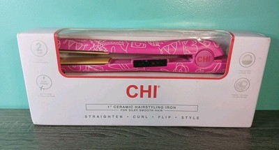 New CHI ''See You at the Beach  1  Ceramic Hairstyling Iron for Silky Smooth Hair