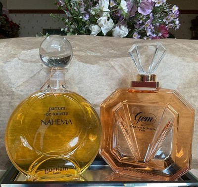 PARFUM FACTICE FLASCHEN ''GEM'' VAN CLEEF & ARPELS & NAHEMA von GUERLAIN GLAS