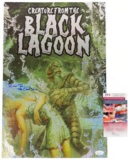 Ricou Browning signed 12x18 Holographic Limited Edition Poster The Gill Man Crea