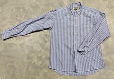 Bills Khakis Sport Shirtings Striped Button Front Long Sleeve USA Made Mens M