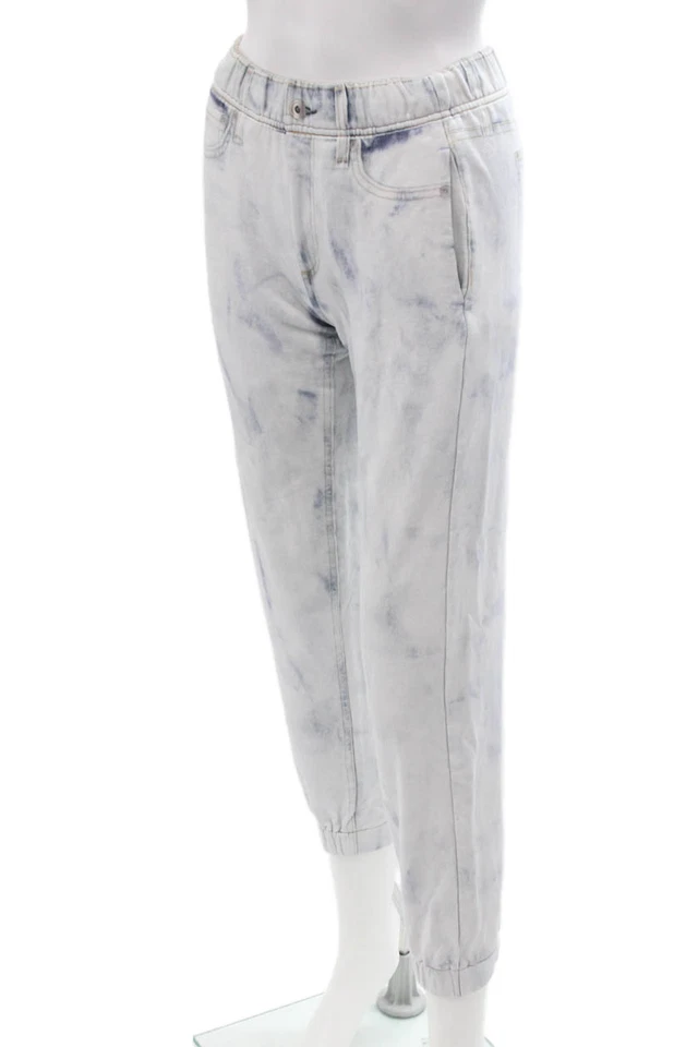 Rag & Bone Women Gray Jogger Sweatpants Button Cotton Petite Size 2XS - Image 2 of 4
