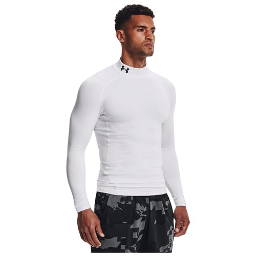 Under Armour Mens ColdGear Compression Mock Gym Workout Baselayer Top - Picture 20 of 22