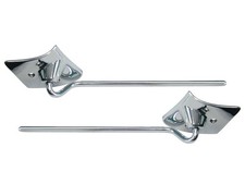 1964 Galaxie Sunvisor Arms-brackets Lh Rh 500xl Hardtop Fastback New