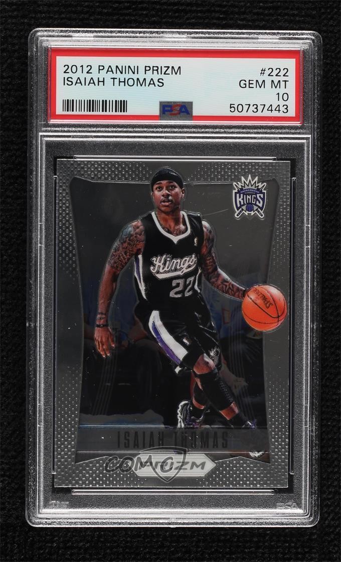 2012-13 Panini Prizm Isaiah Thomas #222 PSA 10 GEM MT e3v