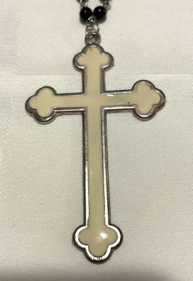 Lote 5 Collares Cruzados Hombre Crucifijo Artesanal Discípulos Esmaltados 14”-18” Gota Foto 3 de 4