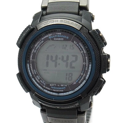 su  Shop CASIO PRO TREK BLACK BLUE SERIES PRW 2000Y 1JF Radio Solar  Covered by