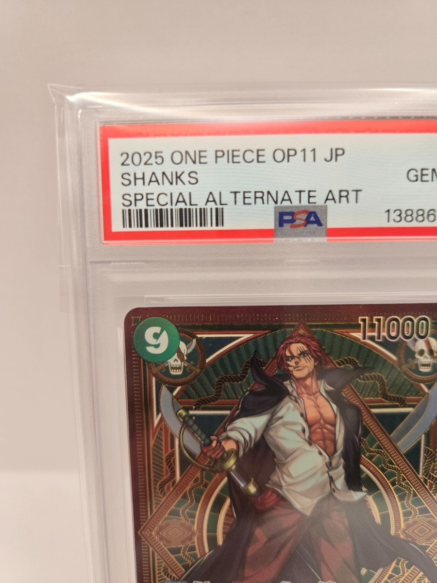 One Piece Card PSA 10 Shanks ST16-004 SR SP OP11 Parallel Japanese