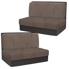 RV Dinette Cushion Covers, Stretch Washable Camper Cushion 2 Sets 2-coffee