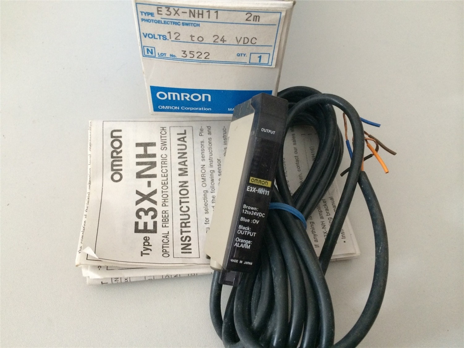 1Pcs Used Good Condition Fiber Optic Amplifier E3X-NH11 Omron fo