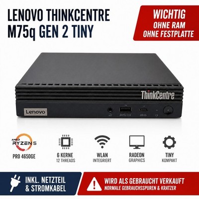   Lenovo ThinkCentre M75q Gen 2 Tiny Ryzen 5 PRO 4650GE Mini PC   #G30