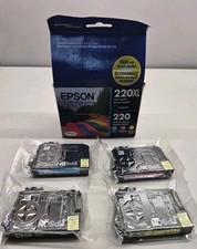 Epson Ink Set 220XL Black 220 Cyan Magenta Yellow. Red Description