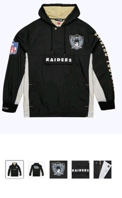 Men's Black Oakland Raiders Team OG 2.0 Vintage Logo Anorak