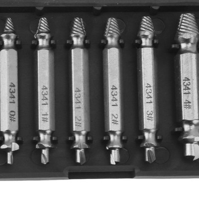 6Pcs Damaged Screw Extractor Set Durable Quick Removal Tools For Men Premium