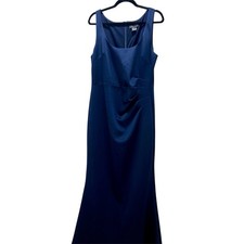Jessica Howard Blue Sleeveless Sheath Maxi Dress - formal, mother of the bride
