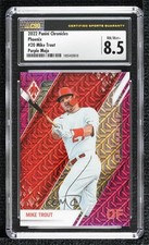 2022 Panini Chronicles Phoenix Purple Mojo 49/99 Mike Trout #20 CSG 8.5 o7m