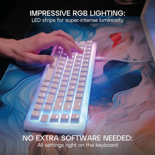 CHERRY XTRFY K5V2 Compact, Mechanical 65 Percent Gaming Keyboard, German Layout - Picture 4 of 6