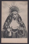 Holy card antique postale de la Virgin Dolorosa estampa santino image pieuse