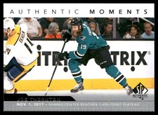 Joe Thornton 2017-18 SP Authentic #112 - San Jose Sharks