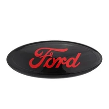 Ford Grille or Tailgate Red on Black Emblem - 9" Logo for F150 F250 F350