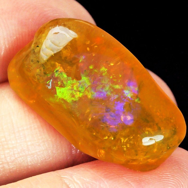 22.85Ct Orange Brown Opal Nugget Carved Facet Rough Specimen UYWPT1436