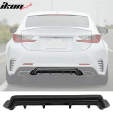Fits 15-18 Lexus RC300 RC350 F-Sport Rear Bumper Diffuser Silkblaze Style PP