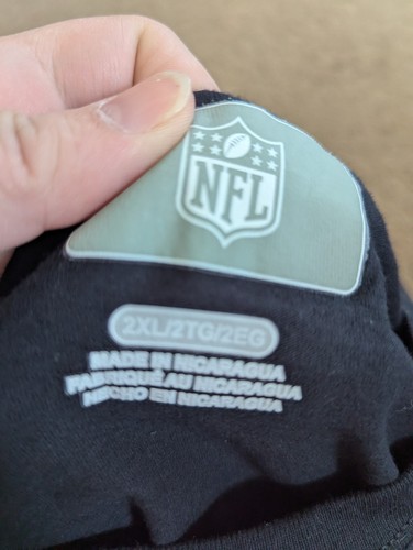 Nueva NFL Adulto 2xl Camiseta Manga Larga Negra Cincinnati Bengals - Imagen 4 de 6