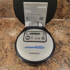 Magnavox Portable CD Player JogProof 45 ESP Anti Skip MPC225SL /17 Tested Works