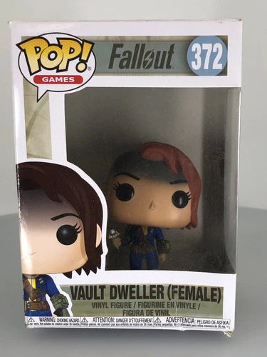Funko POP! Games Fallout Vault Dweller Female with Stimpack #372 DAMAGED BOX