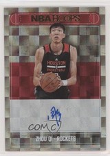2017-18 Panini NBA Hoops Rookie Auto Zhou Qi #RA-ZHQ Auto y8a
